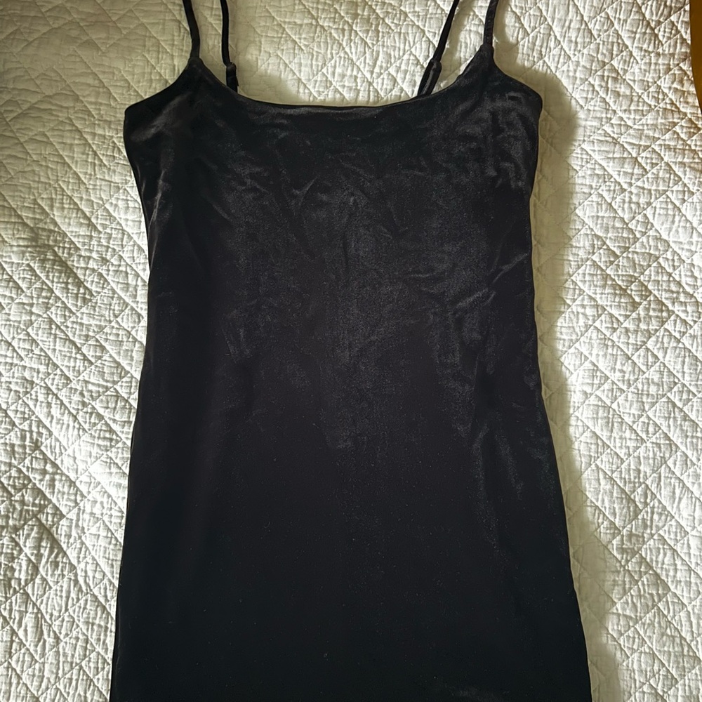 Good American Black Fitted Mini Dress